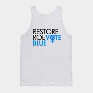 RESTORE ROE VOTE BLUE (black blue) Tank Top